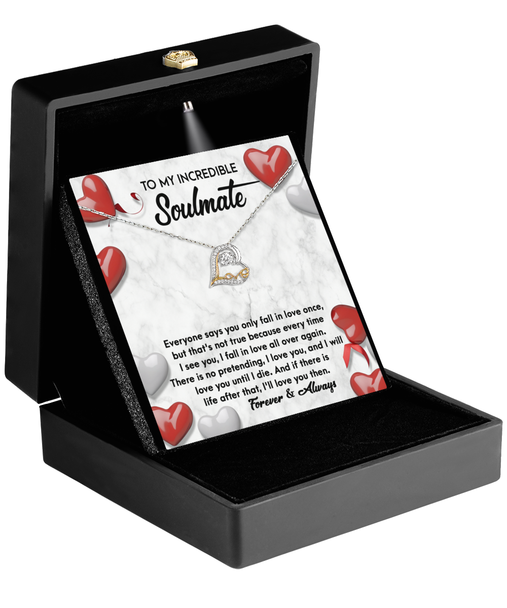 Soulmate Gift - Love Heart Necklace - Love You Then