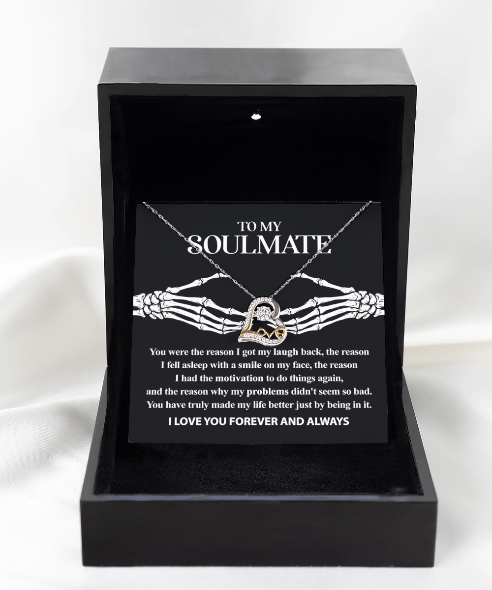 Soulmate Halloween Gift - Necklace - I Got My Laugh Back