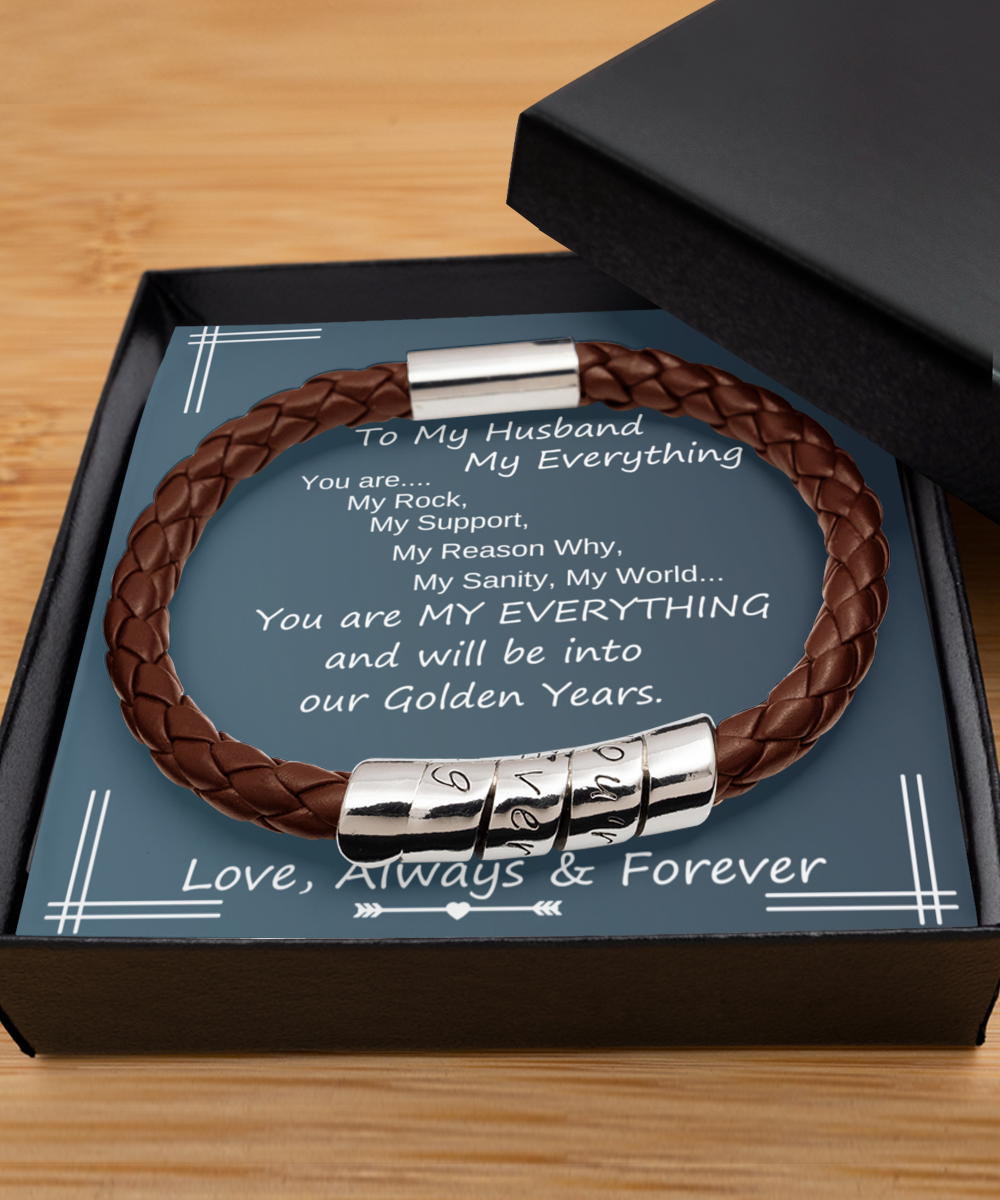 My Husband My Everything Men's Bracelet