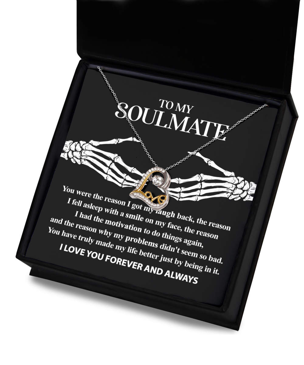 Soulmate Halloween Gift - Necklace - I Got My Laugh Back