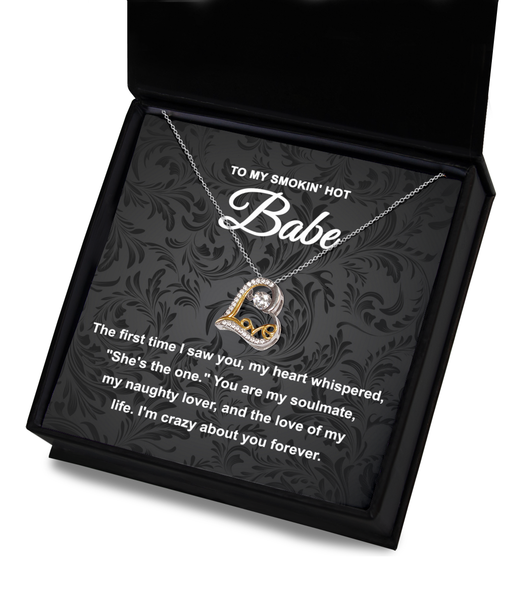 Babe- Naughty Lover - Heart Necklace