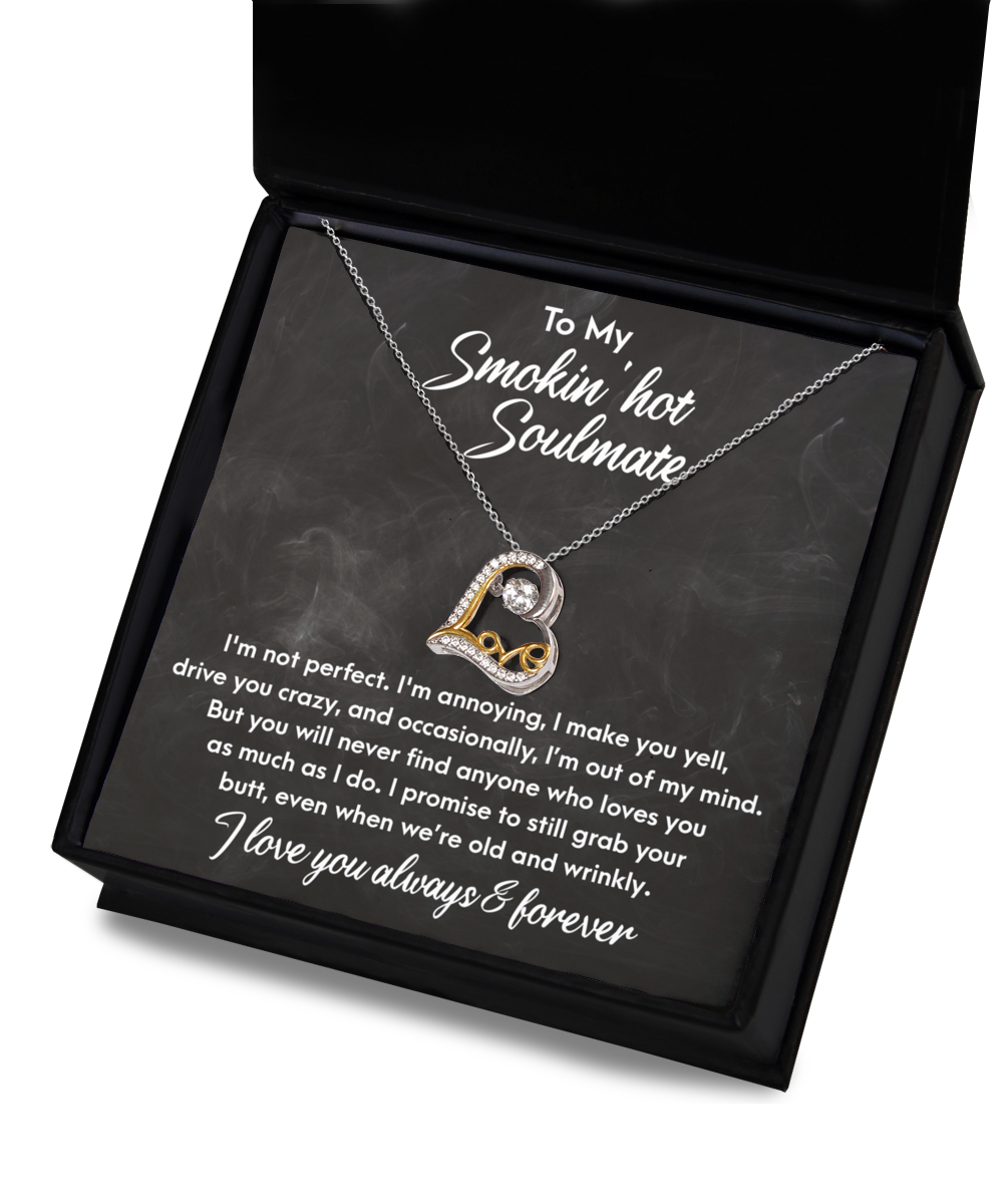 Soulmate - Love You As I Do - Love Heart Necklace