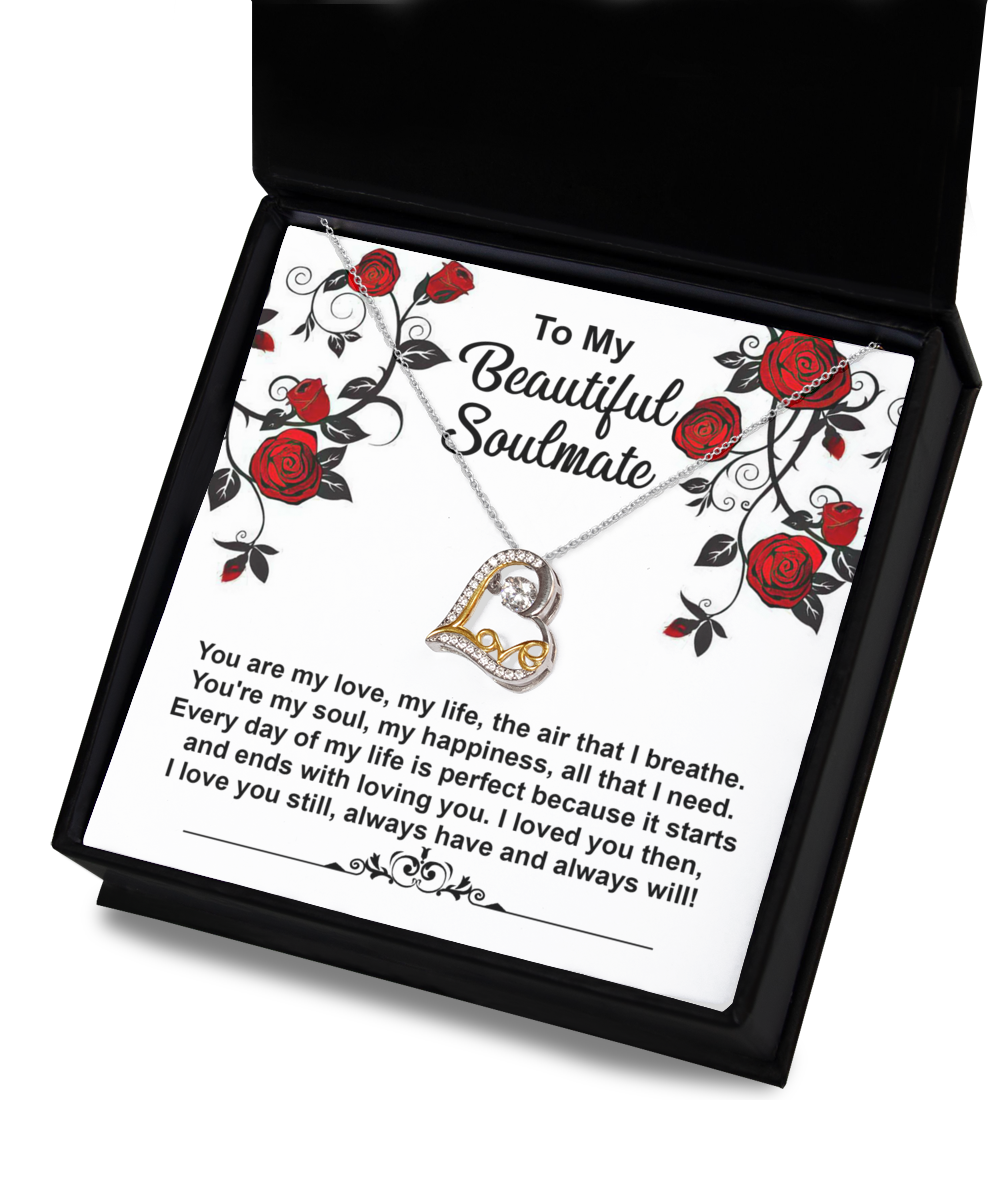 Soulmate Gift - Love Heart Necklace - My Soul