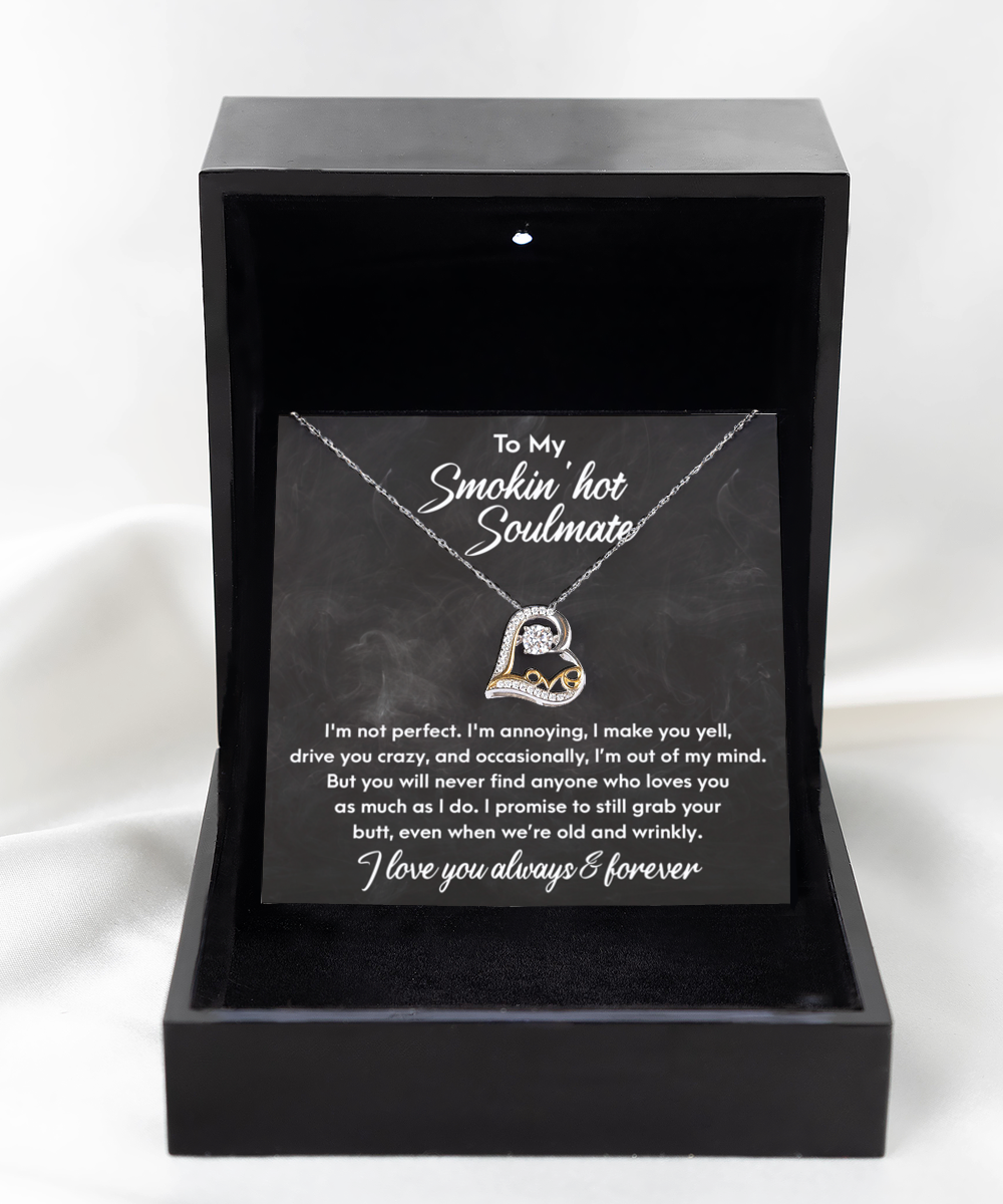 Soulmate - Love You As I Do - Love Heart Necklace