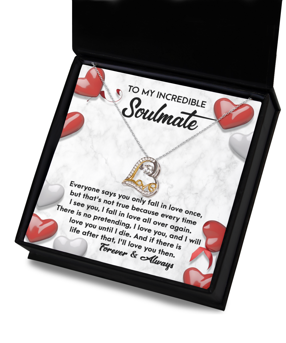 Soulmate Gift - Love Heart Necklace - Love You Then