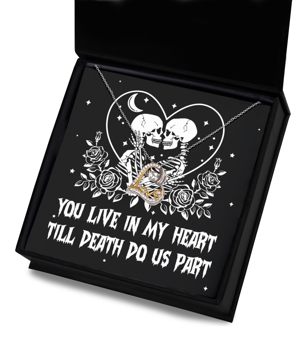 Soulmate Halloween Gift - Necklace - Till Death Do Us Part