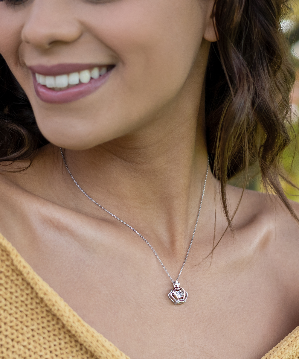 Badass Daughter Crown Necklace