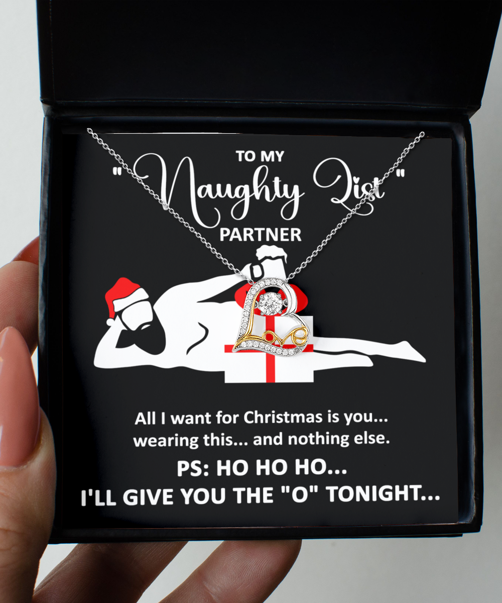 Soulmate Christmas Necklace Gift - My Naughty List Partner