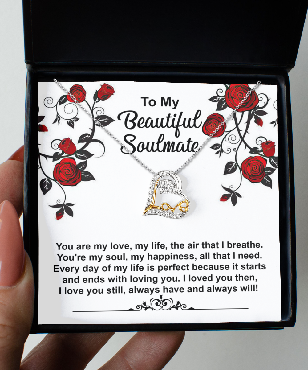 Soulmate Gift - Love Heart Necklace - My Soul