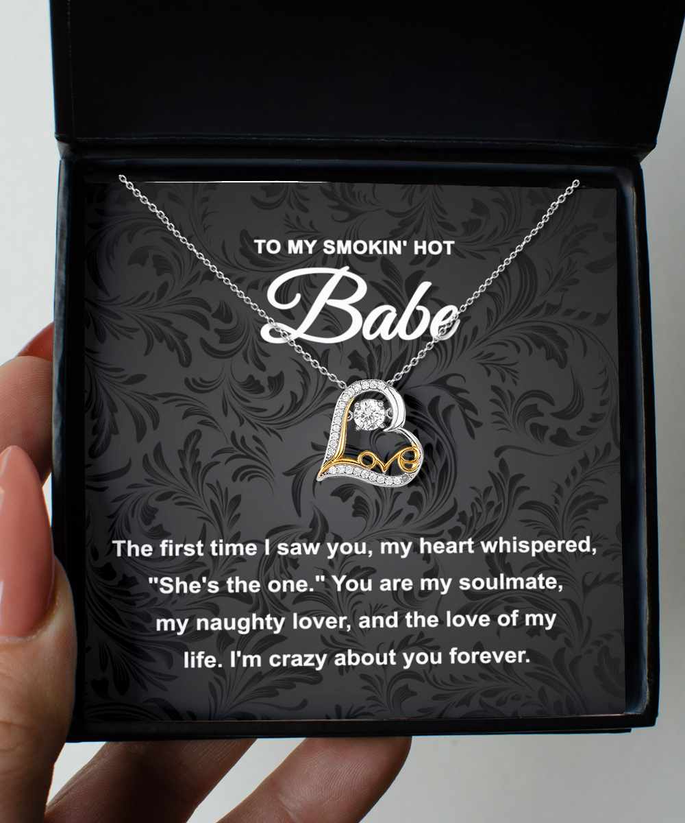 Babe- Naughty Lover - Heart Necklace