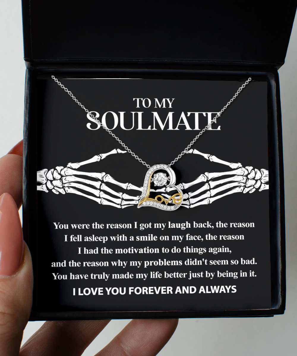 Soulmate Halloween Gift - Necklace - I Got My Laugh Back