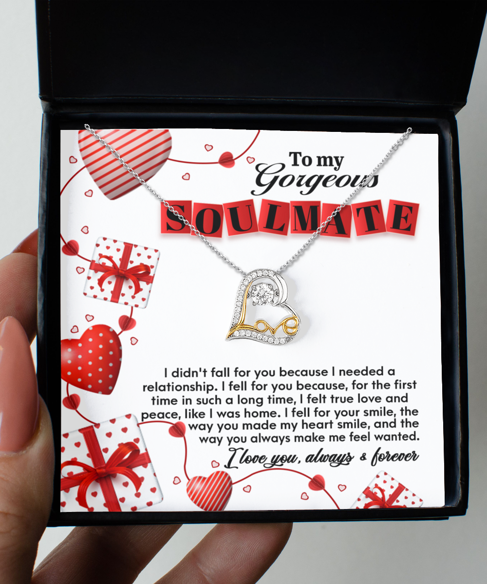 Soulmate - Fall For You - Heart Love Necklace