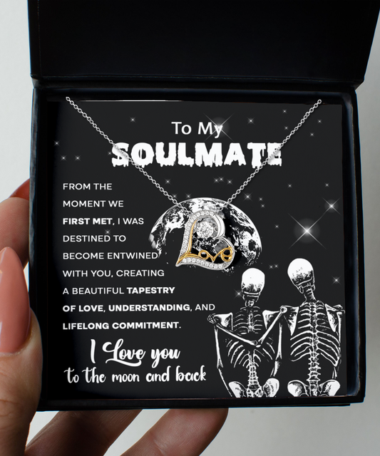 Soulmate Halloween Gift - Love Necklace - Tapestry of Love