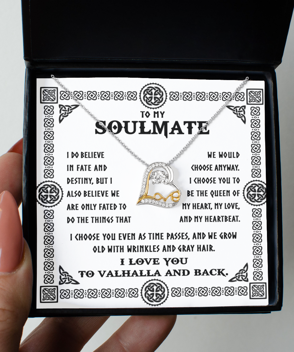 Soulmate - Wrinkles and Gray Hair - Love Heart Necklace