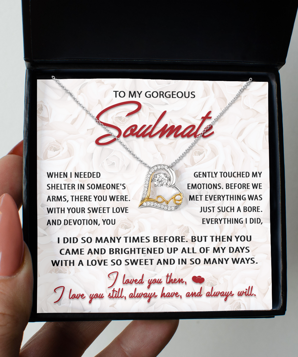 Soulmate Gift - Love Heart Necklace - Your Sweet Love