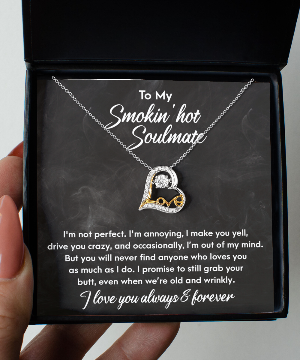 Soulmate - Love You As I Do - Love Heart Necklace