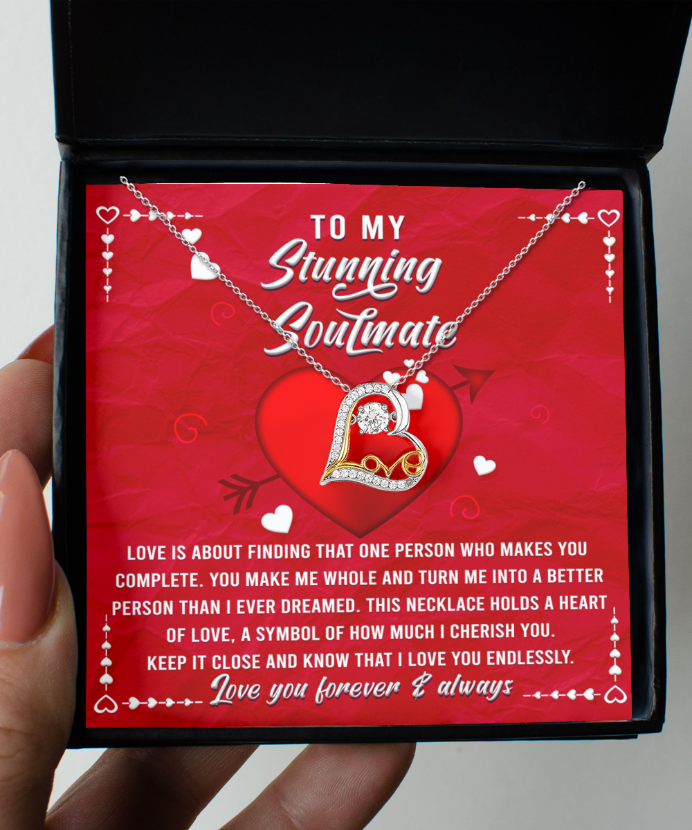 Soulmate Gift - Love Heart Necklace - That One Person