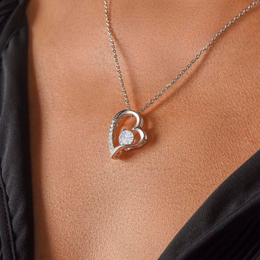 Mom Gift - Heart necklace - To The Most Loving Mom